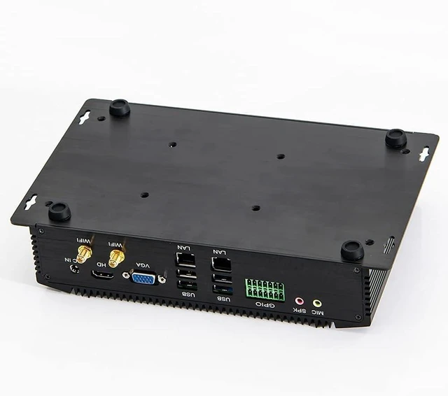 Alt view image 4 of 4 - PARTAKER Industrial Computer, Fanless Mini PC, Win-11 or Linux Ubuntu, I5 8250U 8260U, I27, 2 x LAN, GPIO, 6 x COM RS232 422 485, 16G RAM, 512G SSD