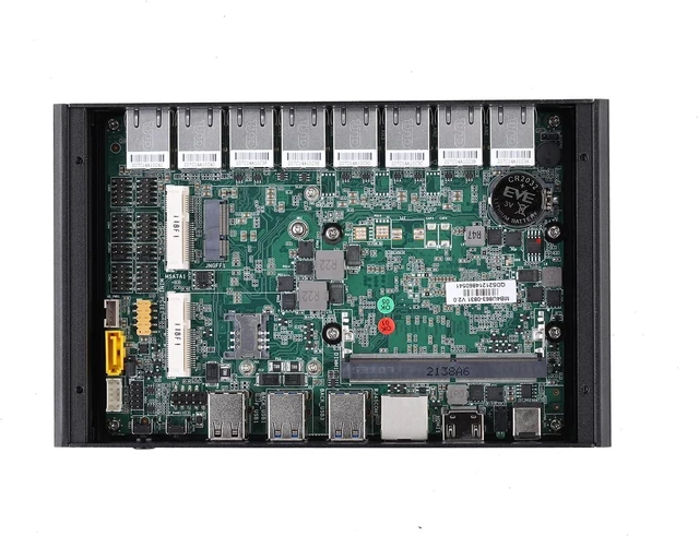 Alt view image 7 of 7 - Qotom Q30851GE Multi LAN Mini PC, Core i5 8250U, 8GB RAM 32GB SSD