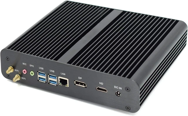 Main image of PARTAKER B16 Fanless Mini PC, Slim Desktop Computer, Intel i7 8550U/i7 8565U/i7 8559U 8th Gen. 4 Cores CPU, 8GB DDR4 RAM,128GB SSD, 4K 4096x2304, HD-MI, DP, Aluminum Alloy Case