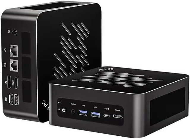 Main image of Ryzen AI 9 HX 370 Gaming Mini PC, USB4, 2x2.5G LAN, 2xNVMe, Win11, Metal