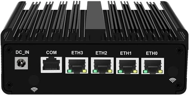 Main image of Firewall Mini PC Quad Core N150, DDR5 1*M NvME,5G/4G/3G SIM Slot, 4 x 2.5GbE i226V LAN Fanless Computer Hardware, Micro Router Appliance, AES-NI, OPNsense, TypeA Port,8GB RAM 128GB SSD