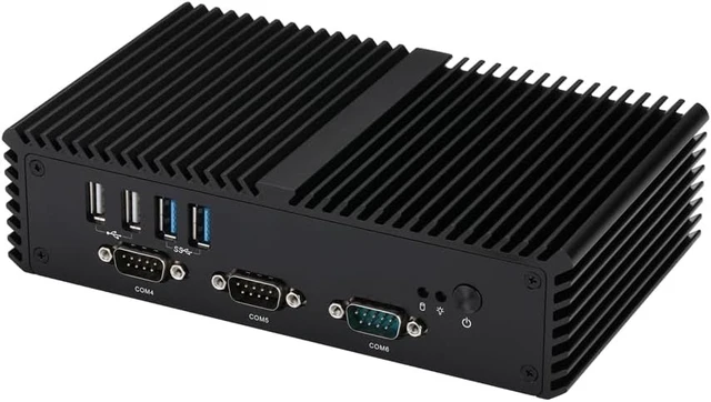 Alt view image 2 of 7 - Qotom Fanless Mini PC Q330P I3-4005U VGA 2 HD 2 LAN 6 COM AutoStart