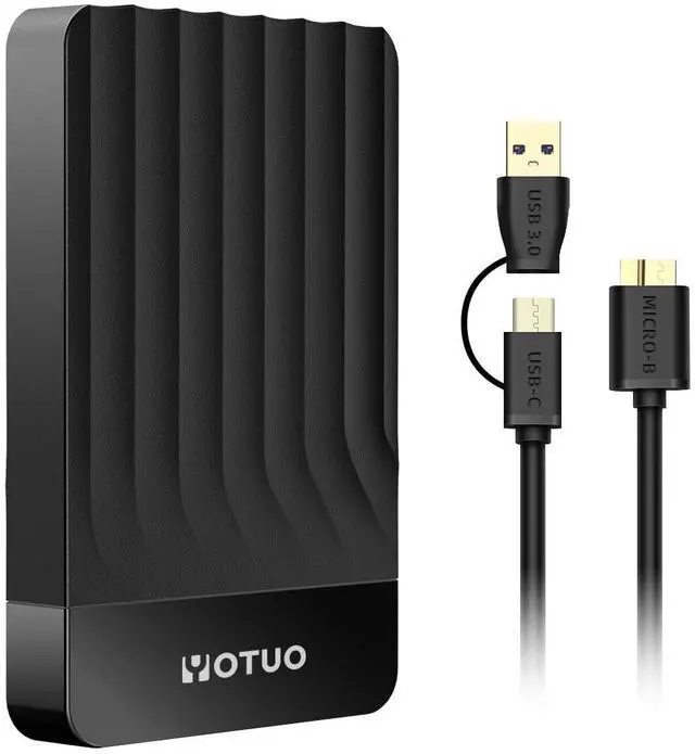 Alt view image 8 of 14 - Portable External Hard Drive Storage Expansion Mobile HDD USB 3.0 for PC, Mac, Desktop, Laptop, PS4, PS5, Xbox One X/S, Xbox 360, Xbox Series X/S, Office & Game (Black, 500GB)