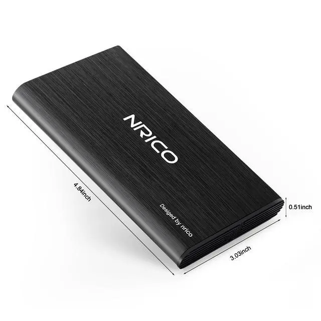 Alt view image 12 of 16 - Ultra Slim 750GB Portable External Hard Drive USB3.0 HDD Storage Compatible for PC, Desktop, Laptop,Mac,PS4, Xbox one (Black, 750, GB)