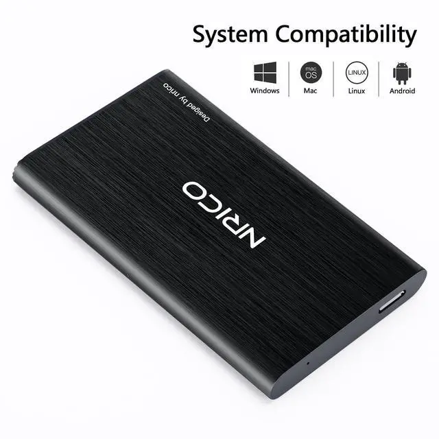 Alt view image 14 of 16 - Ultra Slim 750GB Portable External Hard Drive USB3.0 HDD Storage Compatible for PC, Desktop, Laptop,Mac,PS4, Xbox one (Black, 750, GB)