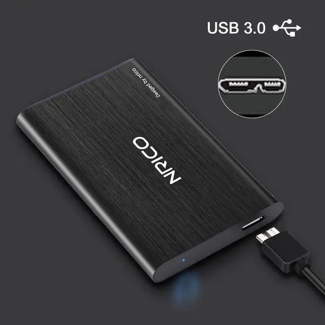 Alt view image 15 of 16 - Ultra Slim 750GB Portable External Hard Drive USB3.0 HDD Storage Compatible for PC, Desktop, Laptop,Mac,PS4, Xbox one (Black, 750, GB)