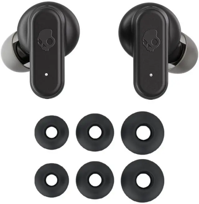 Alt view image 12 of 12 - Dime Evo Wireless Earbuds, Bluetooth Headphones, Noise Isolating Fit, Up to 36 Hours Battery, Microphone for iPhone Android, Easy Carry with Clip-Anywhere Case - True Black