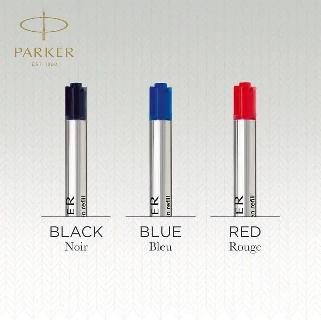 Alt view image 7 of 7 - PARKER QUINKflow Ballpoint Pen Ink Refill, Medium Tip, Blue, 2 Pack