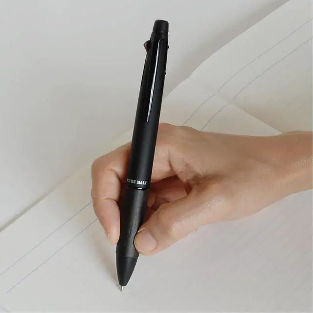 Alt view image 5 of 7 - Mitsubishi Pencil MSXE520050724 Pure Malt Premium 4 & 1 0.7 Black Multifunction Pen