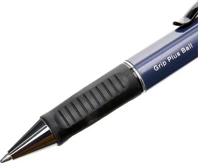 Alt view image 2 of 3 - FABER-CASTELL Grip Plus Ball 140732 ballpoint pen, refill M, blue metallic barrel, blue ink colour, 1 piece