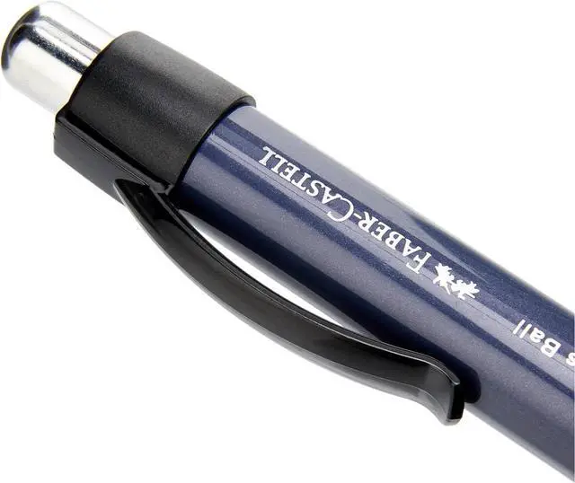 Alt view image 3 of 3 - FABER-CASTELL Grip Plus Ball 140732 ballpoint pen, refill M, blue metallic barrel, blue ink colour, 1 piece