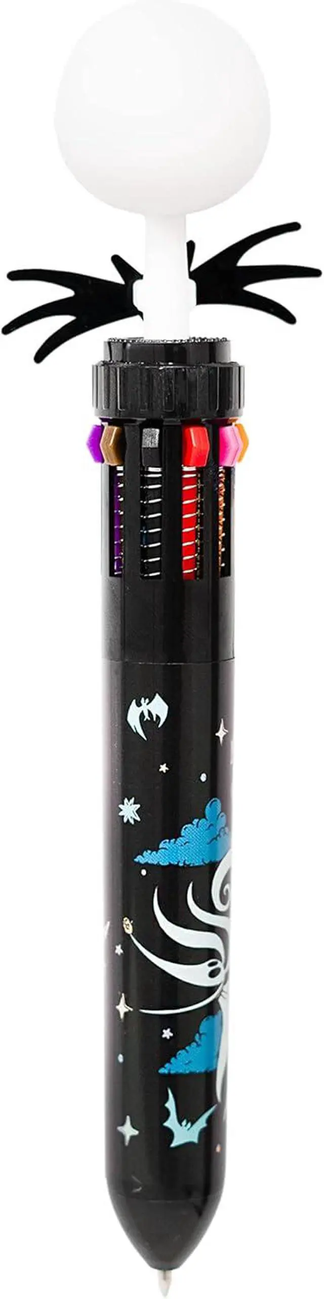 Alt view image 2 of 7 - Grupo Erik Disney Pen The Nightmare Before Christmas | 10 In 1 Ballpoint Pen With 3D Jack Skellington Topper, Multi Colour Pen | Nightmare Before Christmas Gifts, Disney Gifts