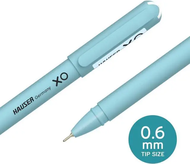 Alt view image 3 of 5 - Hauser XO 0.7mm Ball Pen Tumbler | Sleek Body & Minimalistic Design | Matt Finish & Solid Body Type | Low Viscosity Ink with Ultra Durable Tip | Blue, Black & Red Ink, Pack of 50 Pens