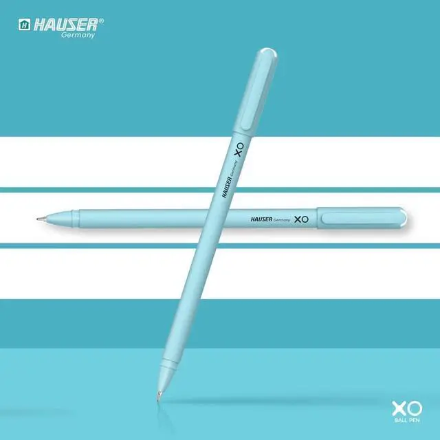 Alt view image 4 of 5 - Hauser XO 0.7mm Ball Pen Tumbler | Sleek Body & Minimalistic Design | Matt Finish & Solid Body Type | Low Viscosity Ink with Ultra Durable Tip | Blue, Black & Red Ink, Pack of 50 Pens