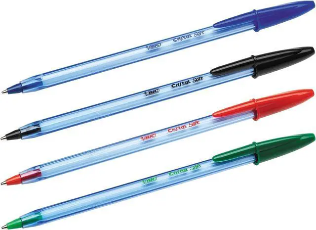 Alt view image 5 of 5 - BIC Cristal Soft Ballpoint Pens Non-Retractable Blue Box of 50