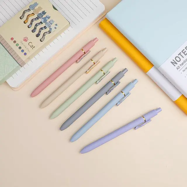 Alt view image 6 of 6 - Ddaowanx Cute Cat Pens,6 Pcs 0.7mm Quick Dry Ink Colored Gel Pens | Fine Point Smooth Writing Pens for Journaling and Coloring,Kawaii Cat Lover Gifts for Women,Christmas Stocking Stuffers