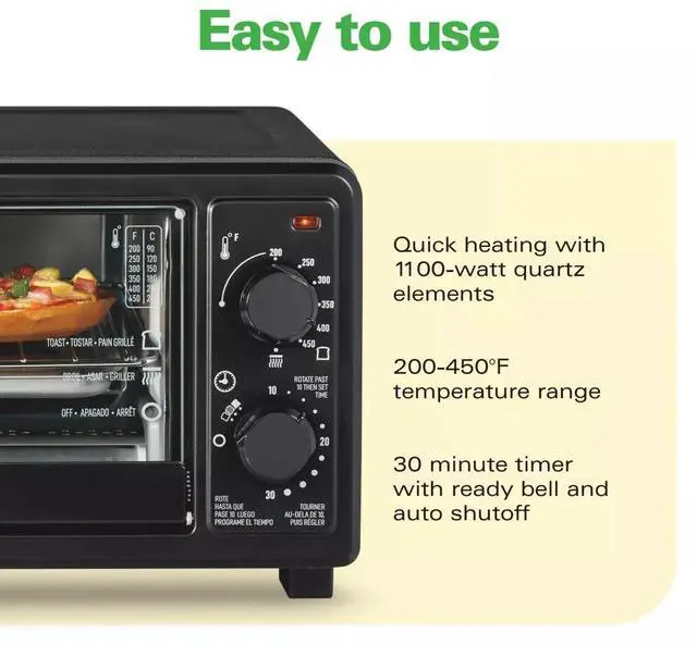 Alt view image 5 of 6 - 4 Slice Toaster Oven