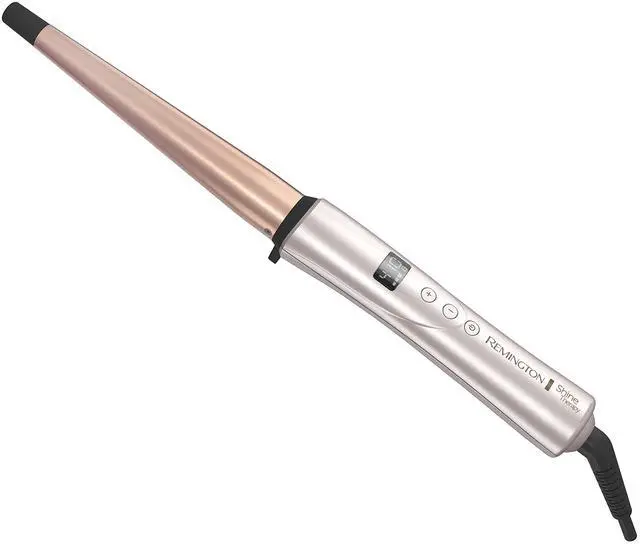Alt view image 8 of 14 - Shine Therapy Argan Oil & Keratin Infused ½-1 Inch Tapered Curling Wand for Natural Curls, Includes Heat Glove