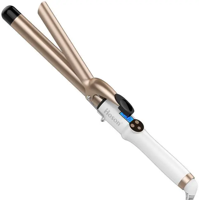 Alt view image 7 of 12 - 1 Inch Curling Iron Professional Ceramic Tourmaline Coating Barrel Hair Curler, LCD Dispaly with 9 Heat Setting(225°F to 450°F for All Hair Types, Glove Include)