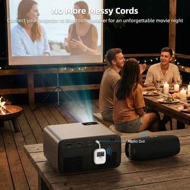 Alt view image 11 of 14 - Bluetooth 5.3 Transmitter w/Screen for TV to 2 Headphones, aptX AD/LL/HD Hi-Fi Audio, 25H Playtime, 3.5mm AUX Bluetooth Adapter for TV, PC, CD Player, MP3, Gym, Projector - Transmitter Only