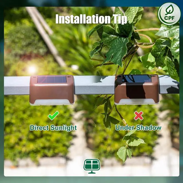 Alt view image 14 of 14 - Solar Deck Lights Outdoor 16 Pack, Solar Step Lights Waterproof Led Solar lights for Outdoor Stairs, Step , Fence, Yard, Patio, and Pathway(Warm White)
