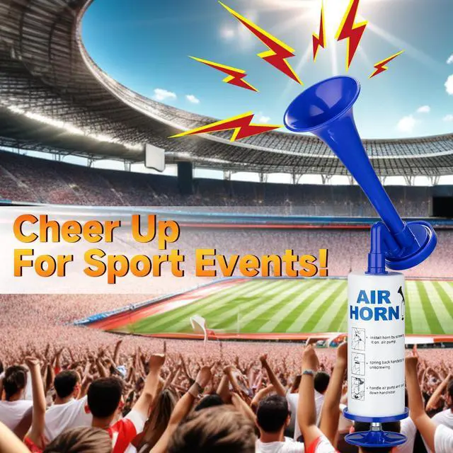 Alt view image 5 of 7 - Air Horn for Safety, Loud HandHeld Air Horn for Boats Events Camping Reusable, Sports Pump Horn Loud Noise Maker for Boating Sports Events Birthday Party BANHAO