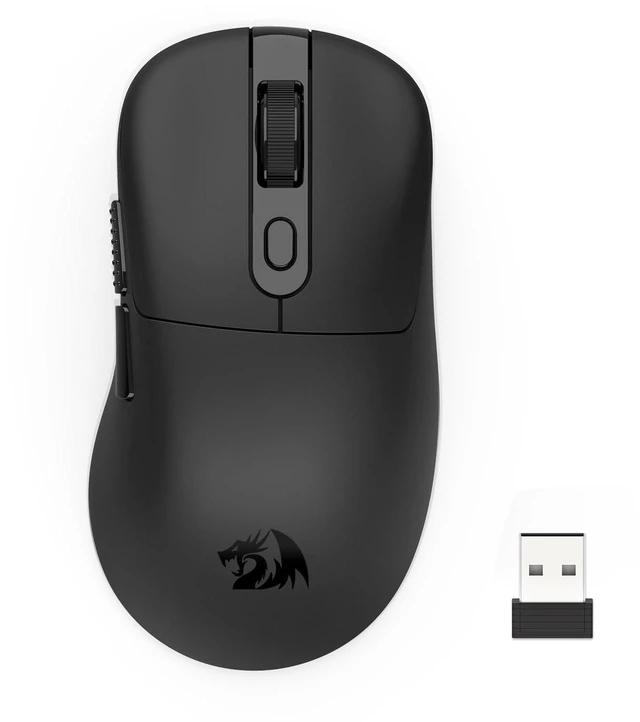 Main image of Wireless Gaming Mouse, 58g Lightweight, Black | 12,000 DPI, Tri-Mode 2.4G/Bluetooth/USB-C, PAW3311 Sensor, 75Hr Battery Mice with 6 Programmable Buttons for PC/Mac