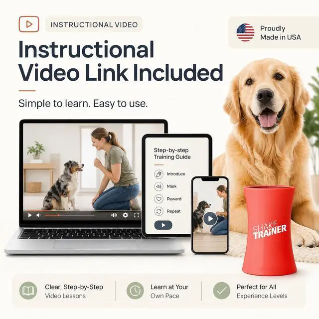 Alt view image 7 of 7 - ShakeTrainer - The Original Humane Dog Training Kit with Instructional Video, Dog Training & Behavior Kit for Barking, Jumping & All Bad Habits Without Shocking or Spraying, Easy to Use, Made in USA