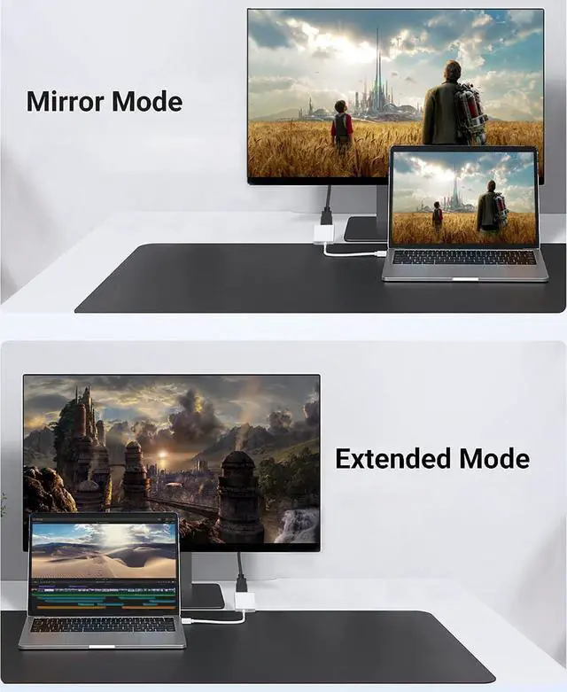 Alt view image 5 of 7 - USB-C to HDMI Adapter 4K@60Hz for iPhone 15 16 MacBook Pro Air iPad Pro, USB 3.1 Type C Digital AV HDMI 2.0 Cord Compatible with Samsung Galaxy S25/S24/S23/S22, Pixelbook, XPS and More