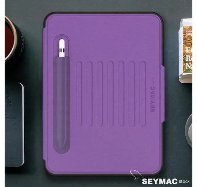 Alt view image 6 of 7 - Pad 10th Generation Case 10.9'', Strong Magnetic Auto Sleep Shockproof Case with Absorbing Multi-Angles Stand, Pen Holder, Card Slot for Pad 10.9 Inch 2022 (Purple)