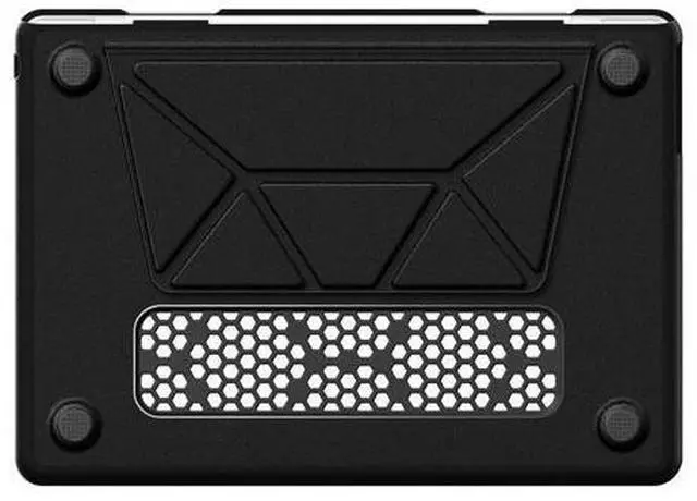 Alt view image 7 of 7 - Case for MacBook Pro 16 inch 2024-2021 A3403 A3186 A2991 A2780 A2485 M4-M1, Shock-Absorbing Protection Case with Magnetically-Folio Stand &Mouse Pad/Bag (Leather-Like Color Black)