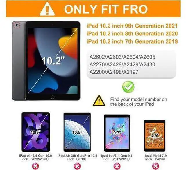 Alt view image 7 of 7 - New iPad 10.2 Case for 2021 iPad 9th Generation, Shockproof Protective Silicone Cover with Pencil Holder &Rotating Handle Grip &Shoulder Strap for iPad 9th/8th/7th Generation, Colourful Pink