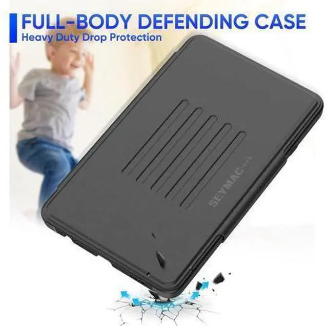 Alt view image 7 of 7 - for Galaxy Tab A9 5G Tablet Case 8.7'', Smart Auto Sleep Cover with Magnetic Multi-Angles Stand, Card Slot for Galaxy Tab A9 8.7'' SM-X110/X115/X117 (Black)