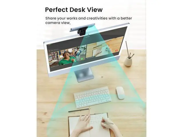 Alt view image 7 of 7 - Continuity Camera Mount for Desktop Monitor & iMac Compatible iPhone Webcam Mount with Mag-Safe for Mac and Displays, Mac OS Ventura, Work for Facetime, Desk View, Black