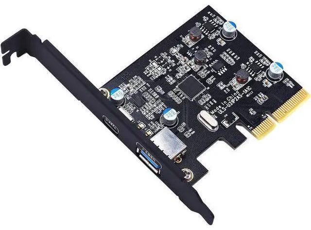 Main image of TOTOVIN PCI-E PCI Express to USB 3.1 Gen 2 (10 Gbps) Type A+Type C Expansion Card Asmedia Chipset for Windows 7/8/8.1/10/Linux Kernel (Type A+Type C)