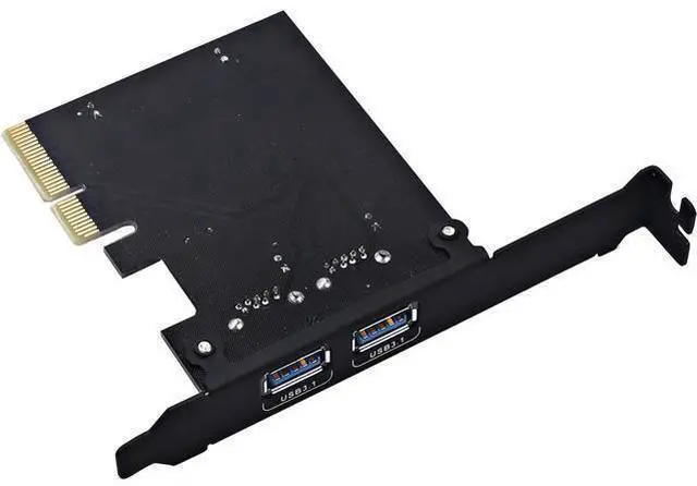 Alt view image 3 of 6 - TOTOVIN PCI-E PCI Express to USB 3.1 Gen 2 (10 Gbps) Type A+Type C Expansion Card Asmedia Chipset for Windows 7/8/8.1/10/Linux Kernel (Type A+Type C)