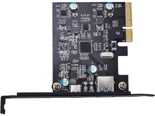 Alt view image 4 of 6 - TOTOVIN PCI-E PCI Express to USB 3.1 Gen 2 (10 Gbps) Type A+Type C Expansion Card Asmedia Chipset for Windows 7/8/8.1/10/Linux Kernel (Type A+Type C)