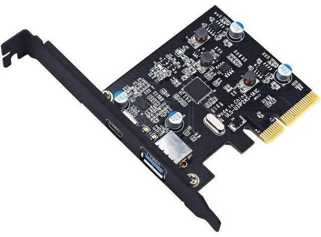 Main image of TOTOVIN PCI-E PCI Express to USB 3.1 Gen 2 (10 Gbps) Type A+Type C Expansion Card Asmedia Chipset for Windows 7/8/8.1/10/Linux Kernel (Type A+Type C)