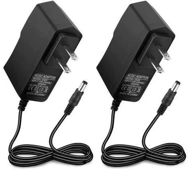 Main image of 2 Pack DC 5V 2A Power Adapter, AC 100-240V to DC 5V 2A 10W Power Supply Transformers, 5.5 x 2.5mm DC Jack Also Compatible with 5.5x2.1mm Socket - OEM