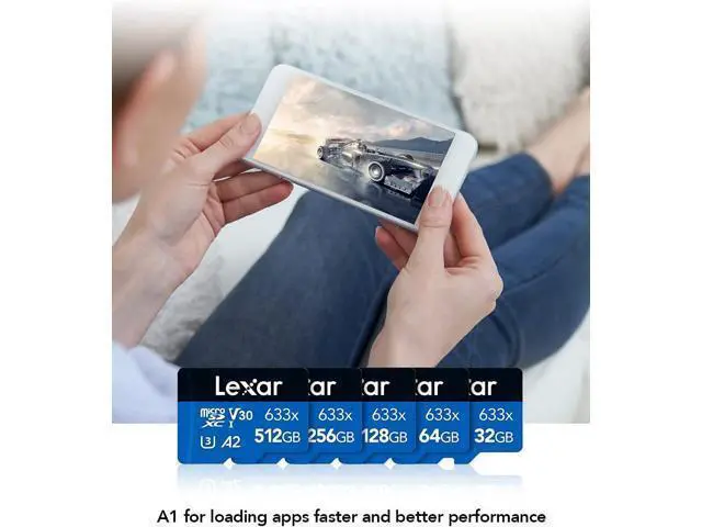 Alt view image 7 of 7 - High-Performance 633x 128GB microSDXC UHS-I Card with SD Adapter, C10, U3, V30, A1, Full-HD & 4K Video, Up To 100MB/s Read, for Smartphones, Tablets, and Action Cameras (LSDMI128BBNL633A)