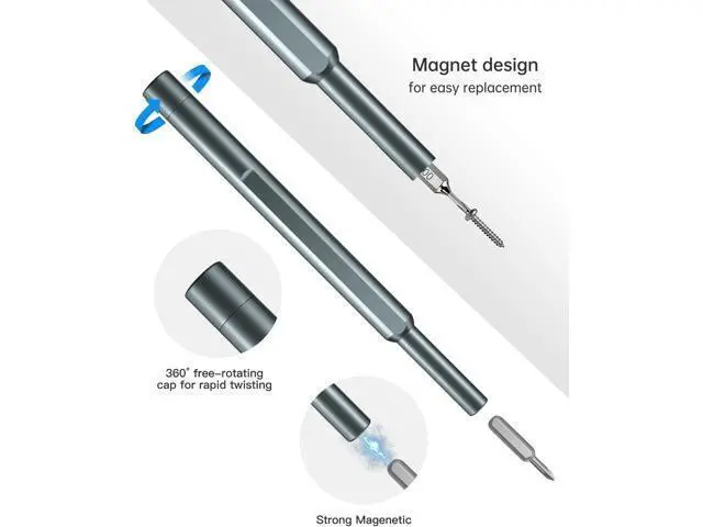 Alt view image 5 of 7 - 25IN1 Precision Screwdriver Set, Small Screwdriver with Torx Phillips Head & Flathead, Repair Tool Kit with 24 Magnetic Bits for Electronics, PC, Watch, Jewelry, DIY Projects and Home Repairing