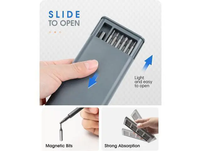 Alt view image 4 of 7 - 25IN1 Precision Screwdriver Set, Small Screwdriver with Torx Phillips Head & Flathead, Repair Tool Kit with 24 Magnetic Bits for Electronics, PC, Watch, Jewelry, DIY Projects and Home Repairing