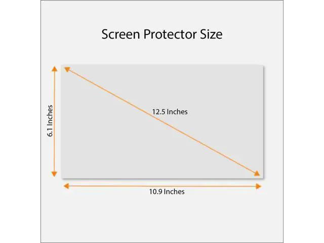 Alt view image 6 of 6 - Tempered Glass Screen Protector for 12.5 Inches Laptop, 9H Hardness and Crystal Clear, compatible with any 12.5 inch touch screen laptop