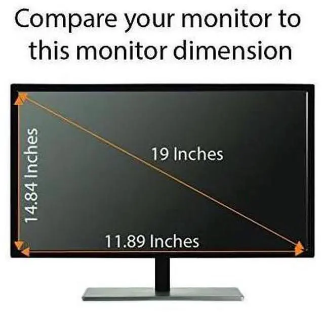 Alt view image 4 of 6 - Anti Blue Light Screen Protector (3 Pack) for 19 Inches (Screen Measured Diagonally) with Aspect Ratio 5:4. Desktop Monitor