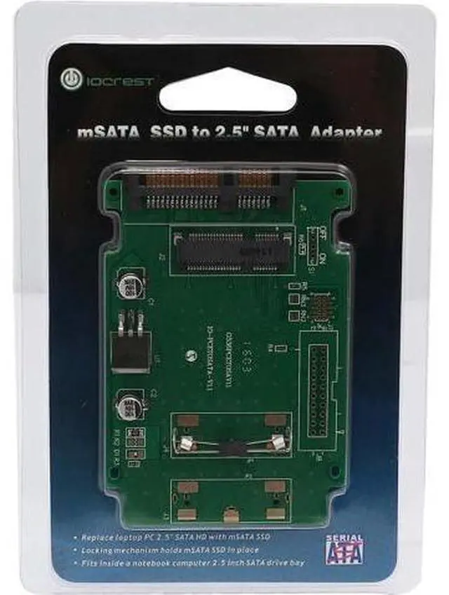 Alt view image 7 of 7 - Syba Mini-SATA mSATA 50 mm SSD Connector to SATA III 2.5 Converter Adapter (SY-ADA40050)