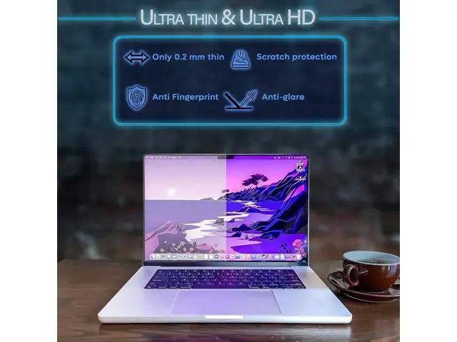 Alt view image 3 of 6 - Screen Protector Magnetic Blue Light Screen Protector for 13 inch MacBook Air and 13 inch MacBook Pro (Released in 2018-2021), Anti Blue Light, Anti-Glare and Anti Fingerprint