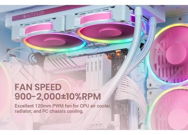 Alt view image 4 of 7 - ID-COOLING ZF-12025-PINK Trio
