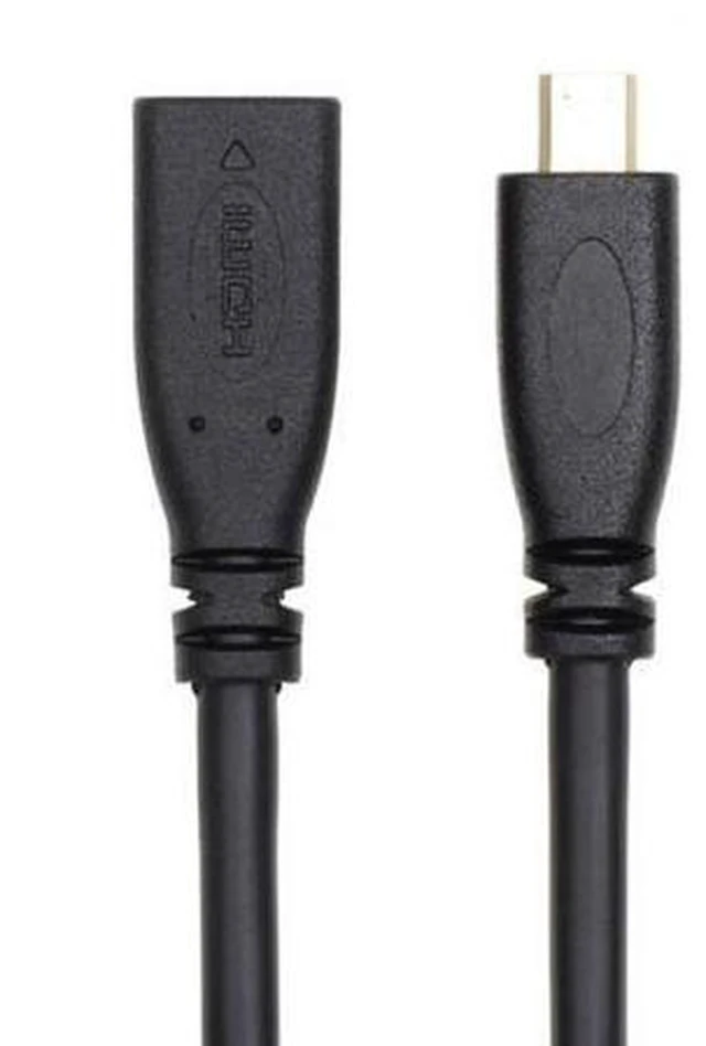 Alt view image 2 of 7 - HKCY HD-089 HDMI 1.4 D Type Micro HDMI Male to Micro HDMI Female M/F Extension Cable 30cm