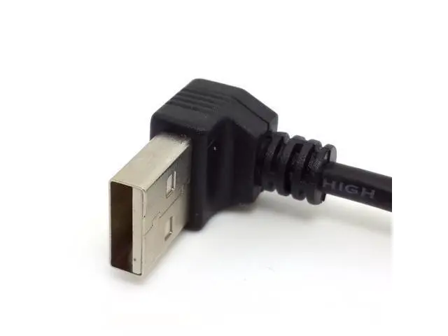 Alt view image 3 of 7 - CY 90 Degree Down Angled type USB 2.0 A Male to USB A Female cable 20cm U2-084-0.2M