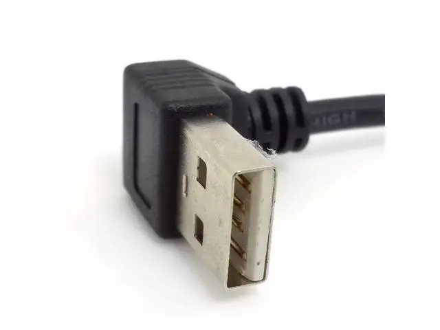 Alt view image 4 of 7 - CY 90 Degree Down Angled type USB 2.0 A Male to USB A Female cable 20cm U2-084-0.2M